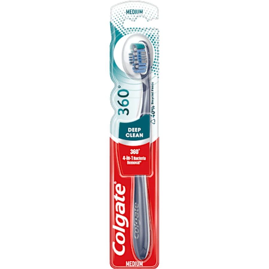 Colgate Brosse à dents 360 Deep Clean Medium, 1 pc
