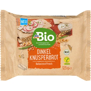 dmBio Pan crujiente de espelta, 125 g