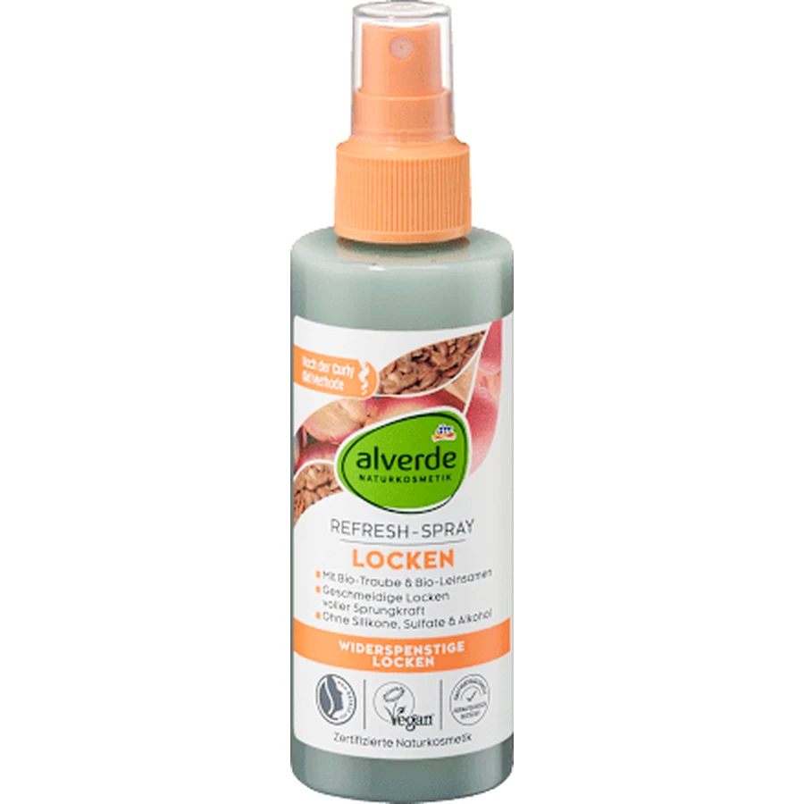 alverde NATURKOSMETIK Spray rafraîchissant pour les boucles 150 ml