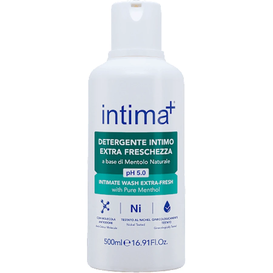intima+ Intima Seife extra freshness ph5 mit Menthol, 500 ml