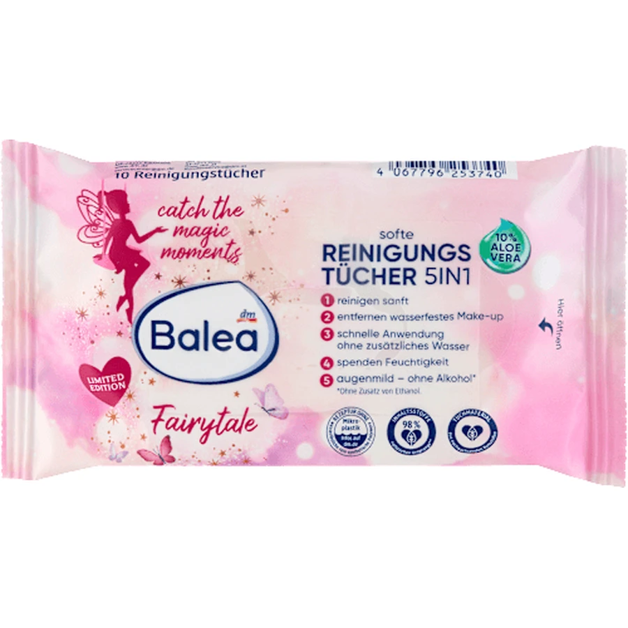 Balea Fairytale Cleaning Wipes, 10 pieces