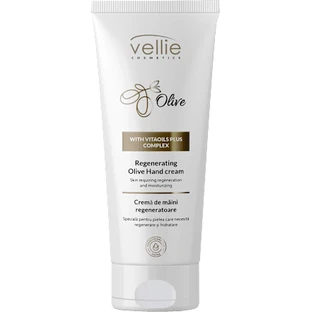 Vellie Crème régénératrice pour les mains à l'extrait d'olive, 100 ml