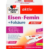 Doppelherz Aktiv Eisen+Folinsäure direkt, 20 Stück
