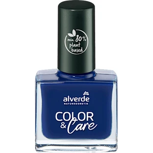 alverde NATURKOSMETIK Nagellak Colour&Care No 210 Night Blue, 10 ml