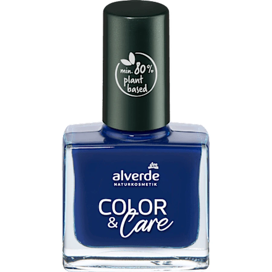 alverde NATURKOSMETIK Nagellak Colour&Care No 210 Night Blue, 10 ml