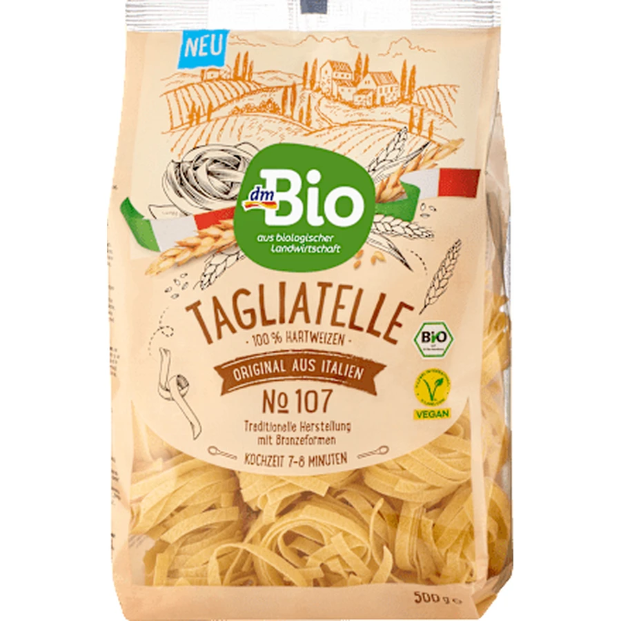 dmBio Pasta Noodles, 500 g