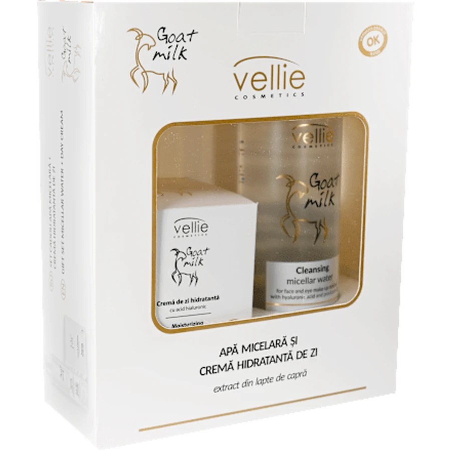 Vellie Micellie Set micellair water + gezichtscrème, 1 st