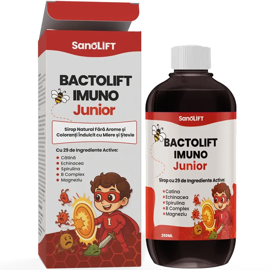 BactoLift Imuno Junior: Children's Immunity Syrup - Boost Immunity & Vitaminize the Body - 100% Natural - 250 mL
