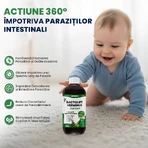 BactoLift Verminus Junior - Siroop voor intestinale parasieten bij kinderen - Bevordert de eliminatie van parasieten en verhoogt de immuniteit - 100% natuurlijk - 250 ml