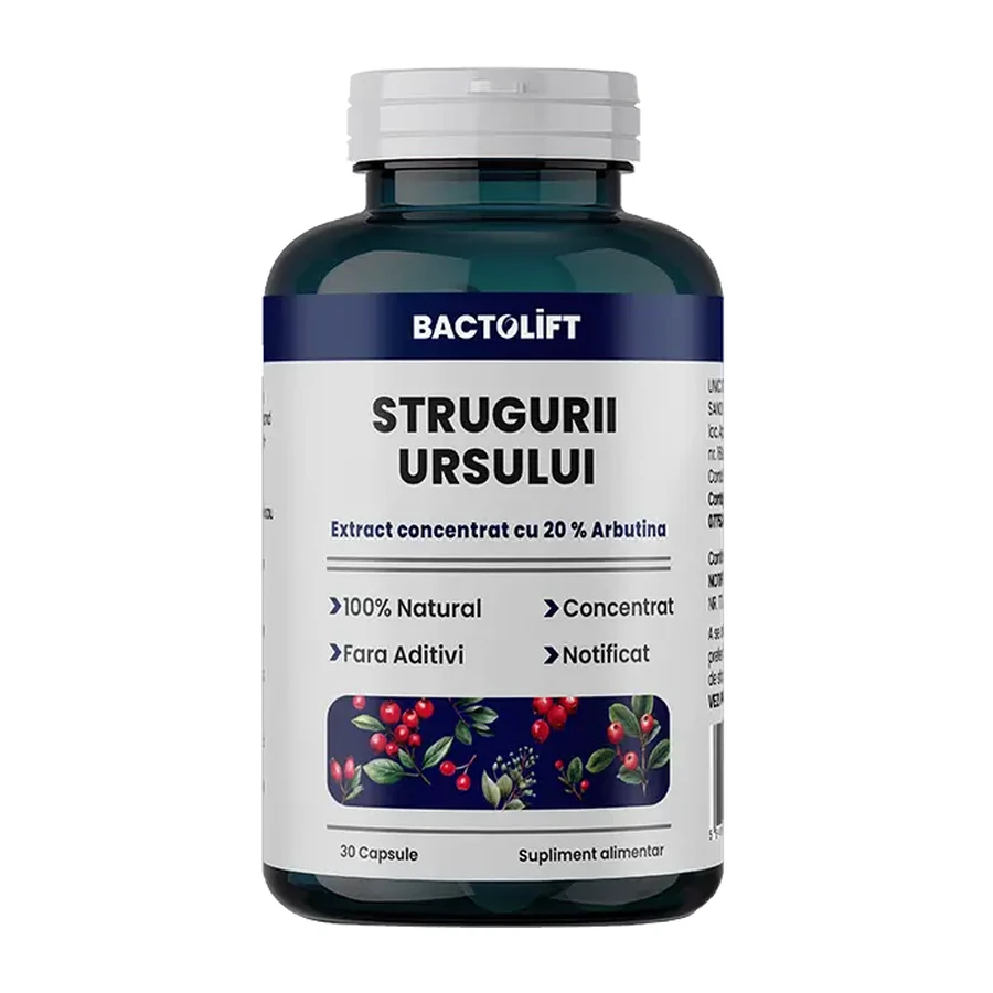 BactoLift Beren Druiven Geconcentreerde Formule met 20% Arbutine - Beren Druif - 30 Capsules