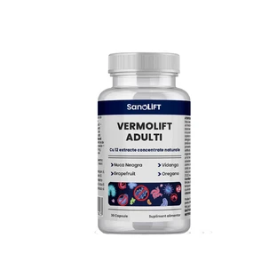 VermoLift Adultos: Suplemento antiparasitario intestinal para adultos - Favorece la eliminación de parásitos y restablece el equilibrio - 100% Natural - 30 Cápsulas