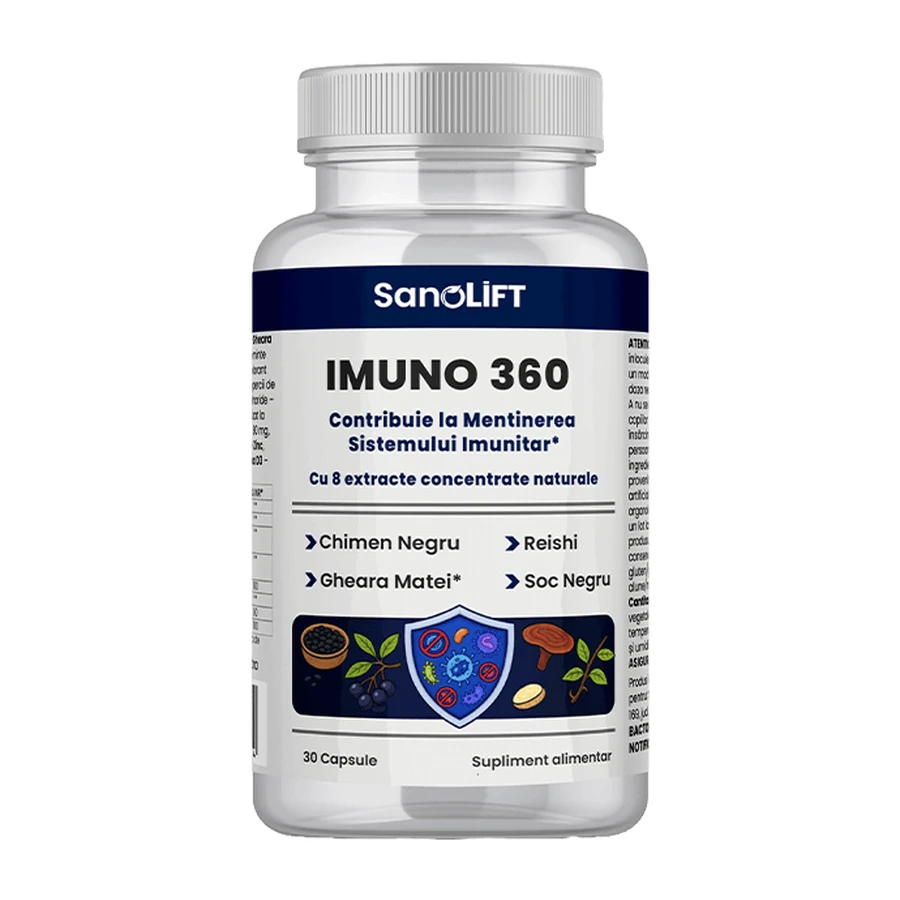 Imuno 360: Immuniteitssupplement voor volwassenen - Ondersteunt de immuniteit en biedt antivirale bescherming - 100% natuurlijk - 30 capsules