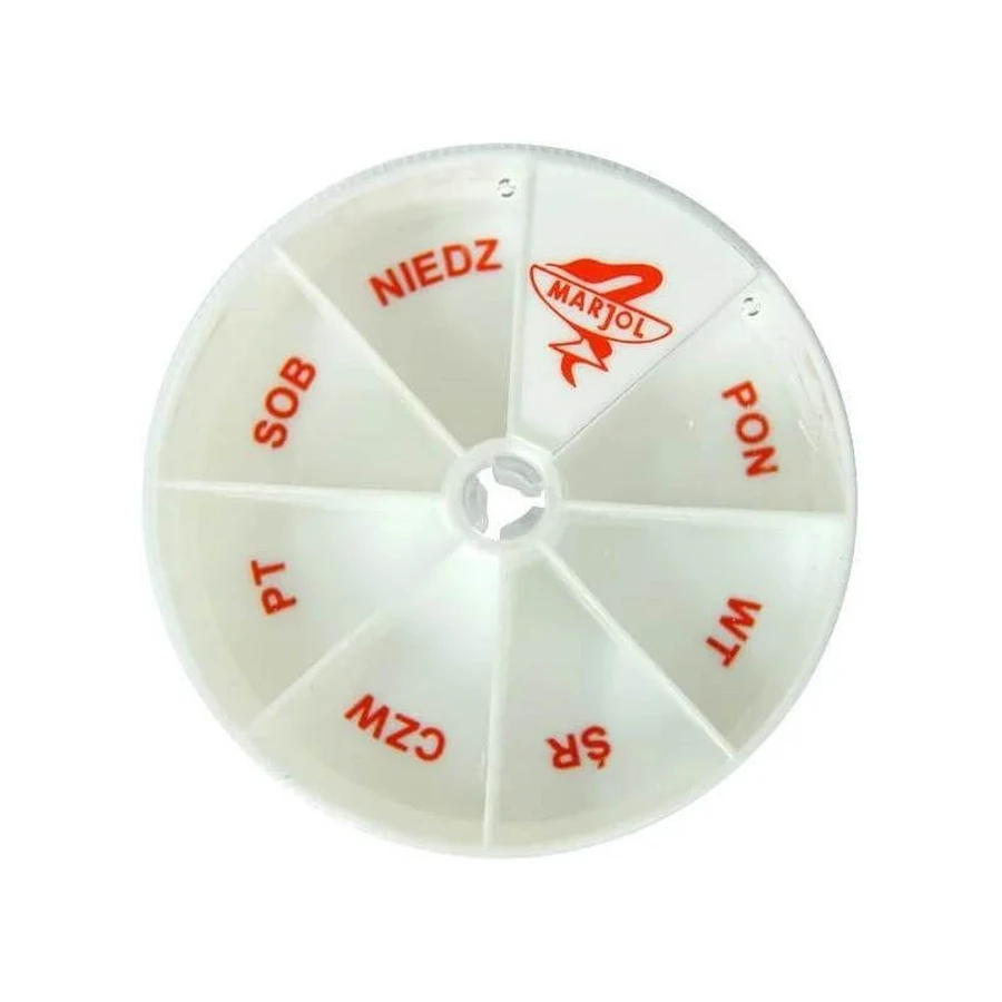 Weekly medication dosage cassette, 1 piece