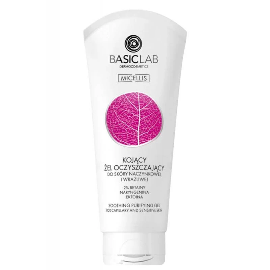 BasicLab Verzachtende Reinigingsgel voor Vasculaire en Gevoelige Huid, 100 ml