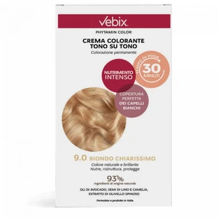 VEBIX TON W TON KREM KOLORYZUJĄCY DO WŁOSÓW 9.0 JASNY BLOND