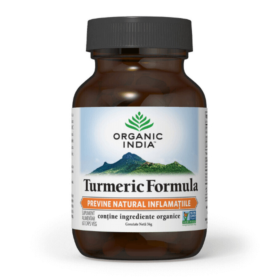 Cúrcuma Fórmula, 60 cápsulas, Organic India