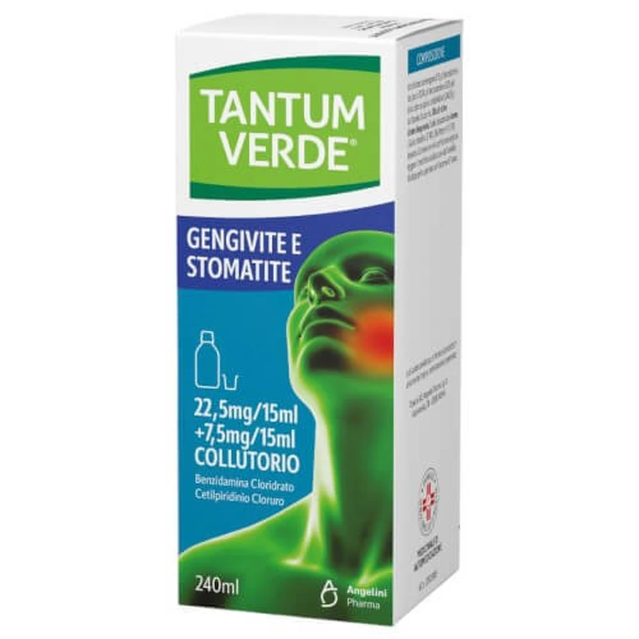 TANTUM VERDE MOUTHWASH GINGIVITIS AND STOMATITIS 240ML