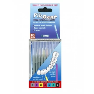 PIKDENT INTERDENTALBÜRSTEN MIT HYGIENEKAPPE GRÖSSE 1 (0,4 MM)