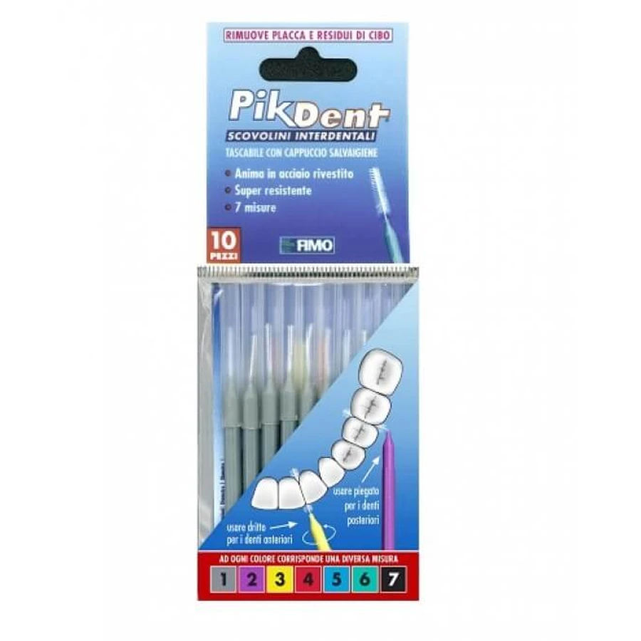 SZCZOTECZKI MIĘDZYZĘBOWE PIKDENT Z HIGIENICZNĄ NASADKĄ ROZMIAR 1 (0,4 MM): ceny i cechy