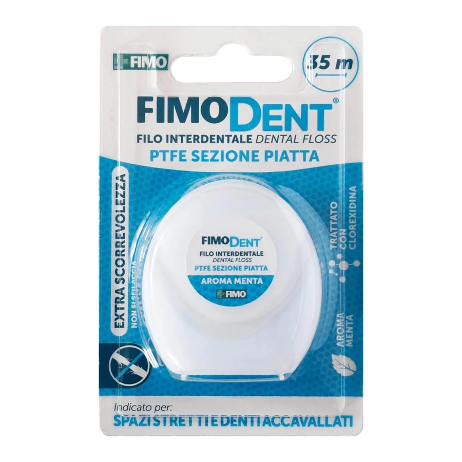 FIMODENT DENTAL FLOSS PTFE FLAT SECTION 35M