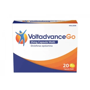VOLTADVANCEGO 25MG DICLOFENACO 20 CÁPSULAS BLANDAS