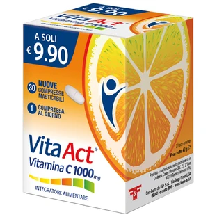 VITA ACT VITAMIN C 1000 MG 30 CHEWABLE TABLETS