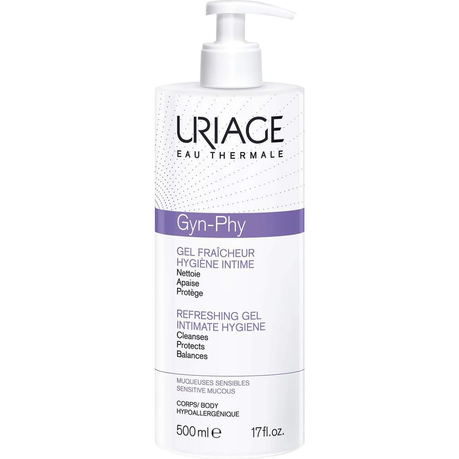 URIAGE GYN-PHY GEL D'HYGIÈNE INTIME POUR MUQUEUSES SENSIBLES 500ML