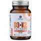 Vitamin D3+K2, 2 in 1 Complex - 2 essential, optimally absorbed vitamins for healthy bones, teeth and muscles