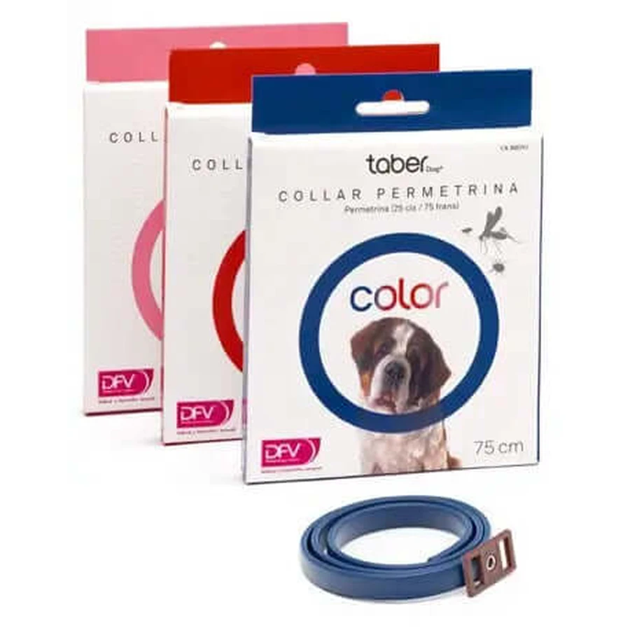 Taberdog Permethrin Halsband 75 cm Blau