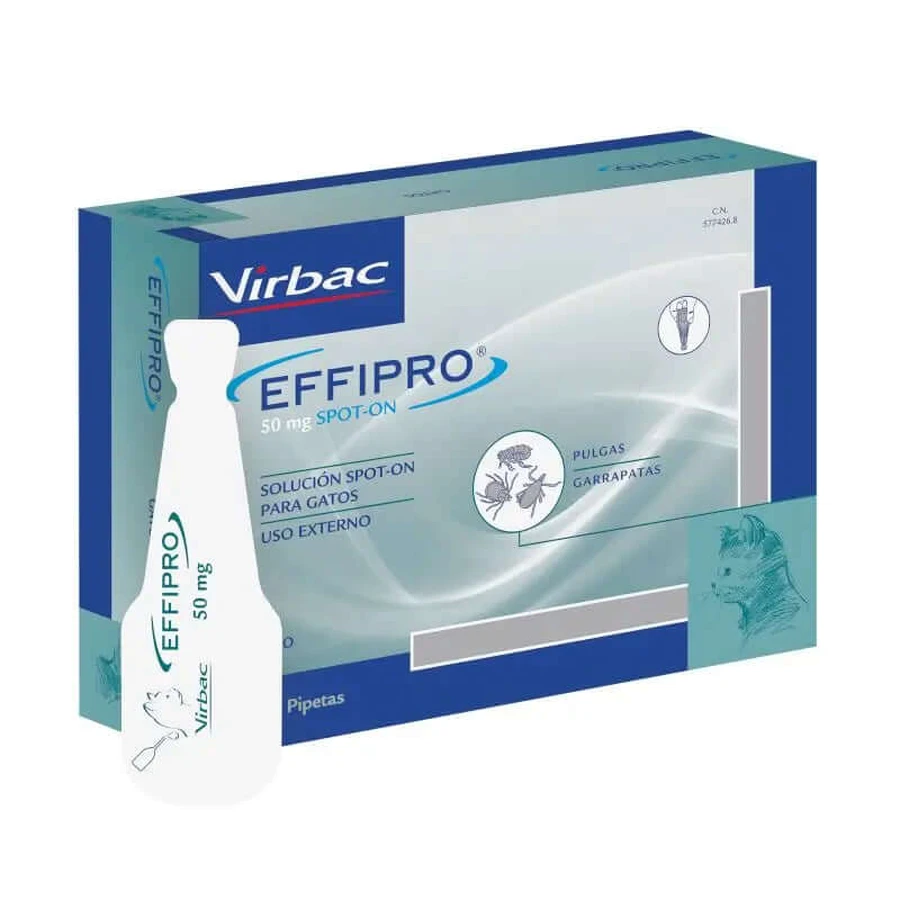Effipro 50 Mg Spot-On for cats, 4 pipettes