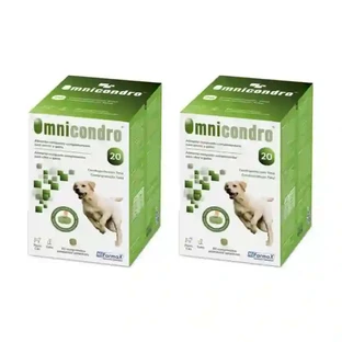 Omnicondro 20 Chondroprotector voor honden, 2X60 tabletten