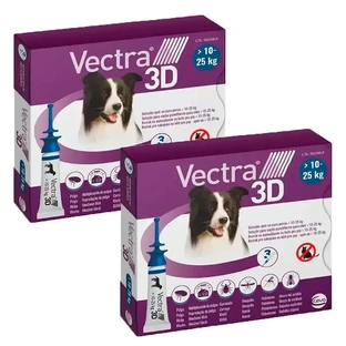 Vectra 3D Dog 10-25 kg, pack of 2 x 3 pipettes