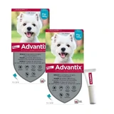 Advantix antiparasitaire pipet voor honden van 4 tot 10 kg, 8 eenheden x 1 ml