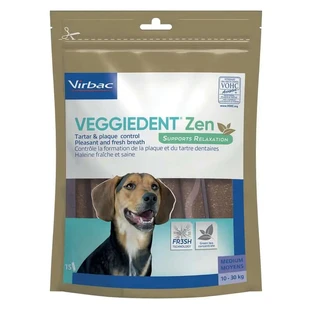 Virbac Veggiedent Zen M, Zahnsnack für Hunde mittlerer Rasse