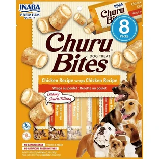 Churu Dog Bites Chicken Recipe Display 8X96Gr
