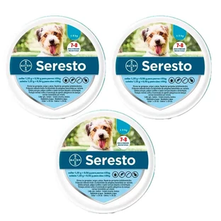Collar Seresto -8Kg Pequeño Pack 3 unidades