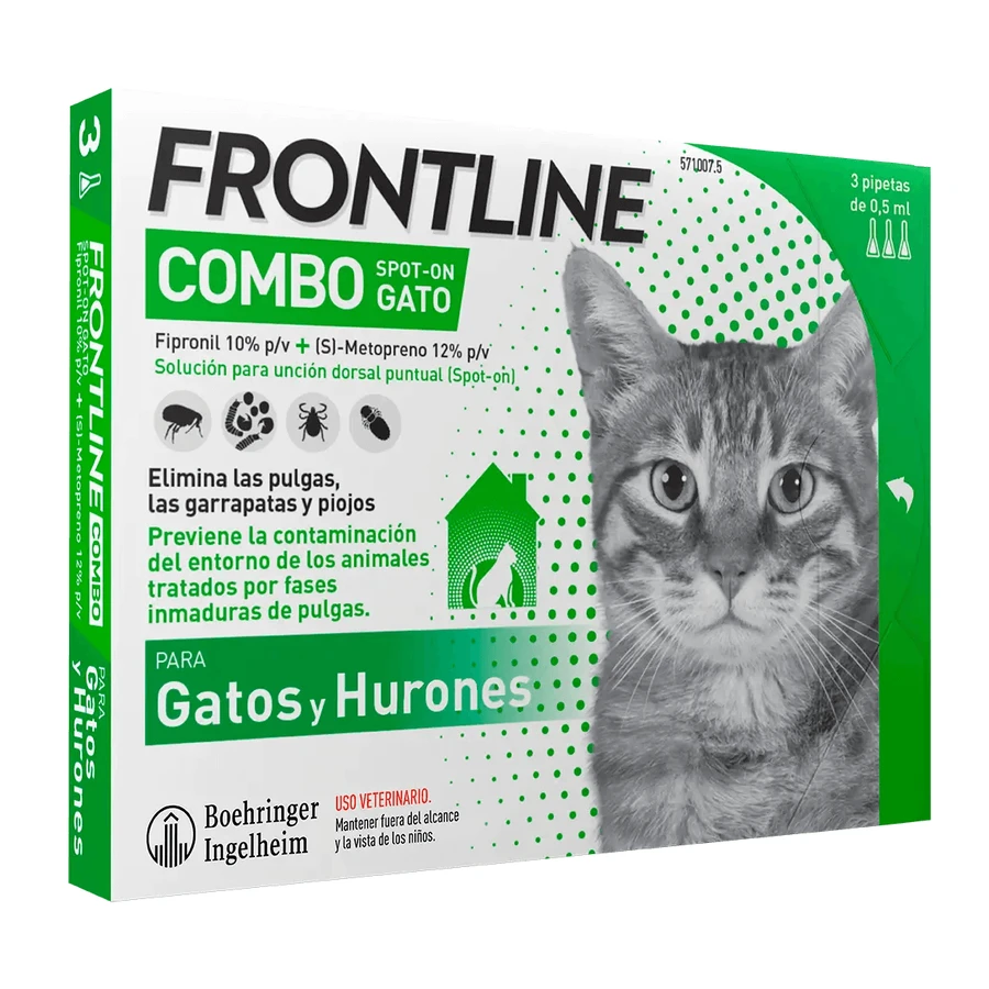 Frontline Combo Cats & Ferrets Spot On, 6 pipettes x 0.5 ml