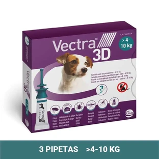 Vectra 3D Hund 4-10 kg 3 Pipetten