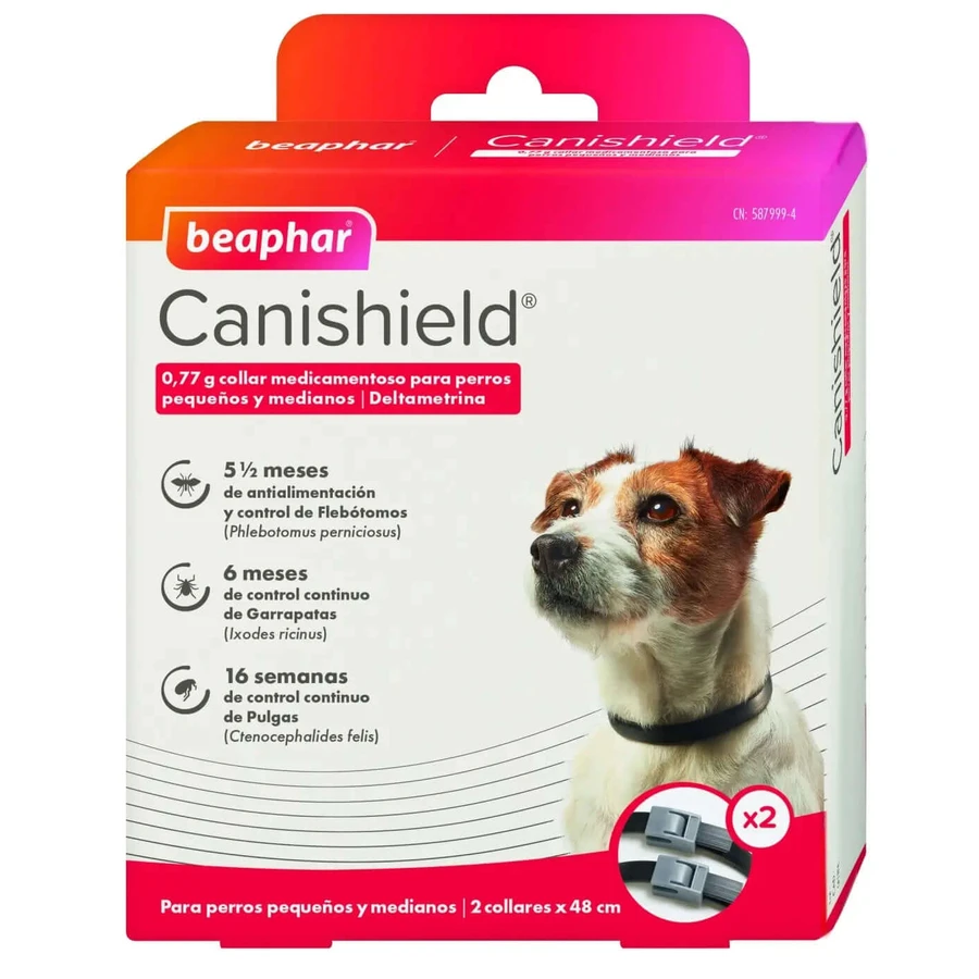 Beaphar Canishield Collar para perro, 48 cm 2 unidades