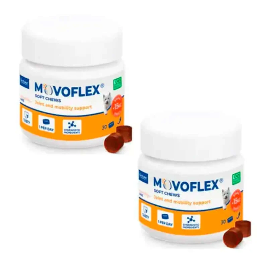 Movoflex Condroprotector perros pequeños hasta 15 kg, envase 2 x 30 comprimidos