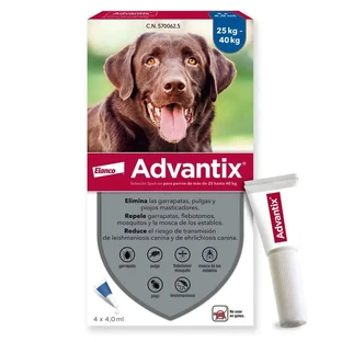 Advantix antiparasitic pipette for dogs +25 kg 4 pcs x 4 ml