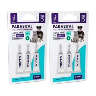 Zotal Parasital, Pack 2 x 3 pellets antiparasitarios para gatos y perros pequeños de hasta 10Kg