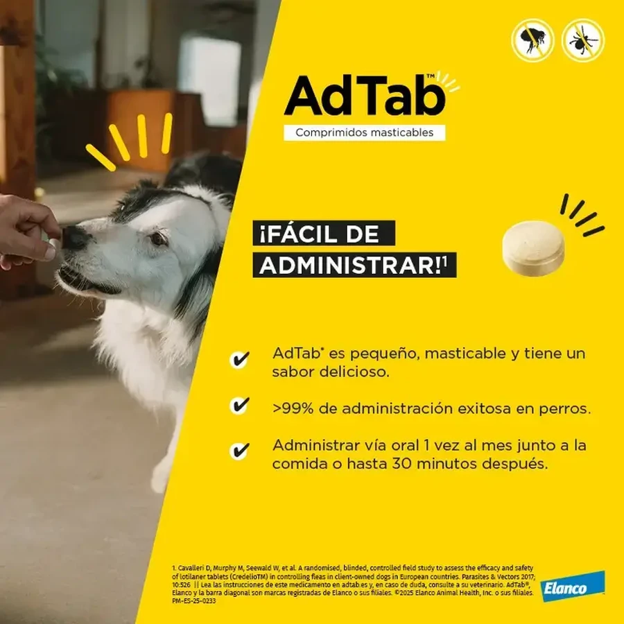 AdTab 225Mg Kautabletten Hunde 5,5-11Kg, 1Cpd
