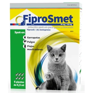 Fiprosmet cats and ferrets 6 pipettes 0.5 ml