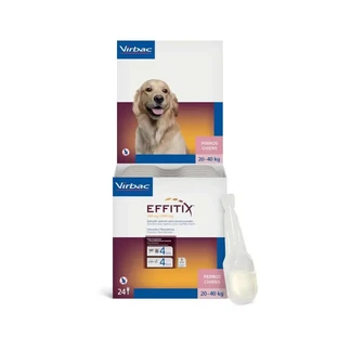 Effitix L Antiparasiticum voor grote honden 20-40 kg, 24 pipetten