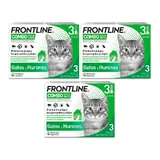 Frontline Combo cats and ferrets, pack 3 x 3 pipettes x 0.5 ml