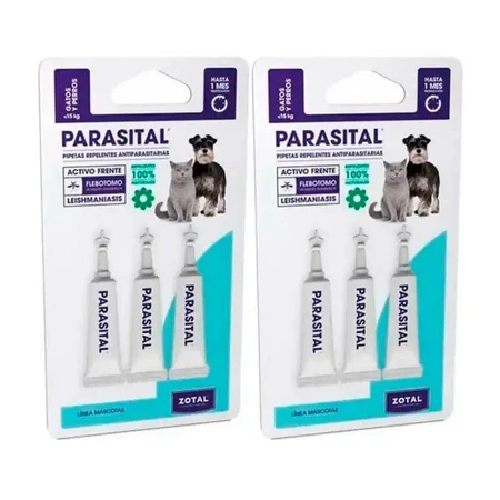 Zotal Parasital 3 granulés antiparasitaires pour chats et petits chiens jusqu'à 10Kg