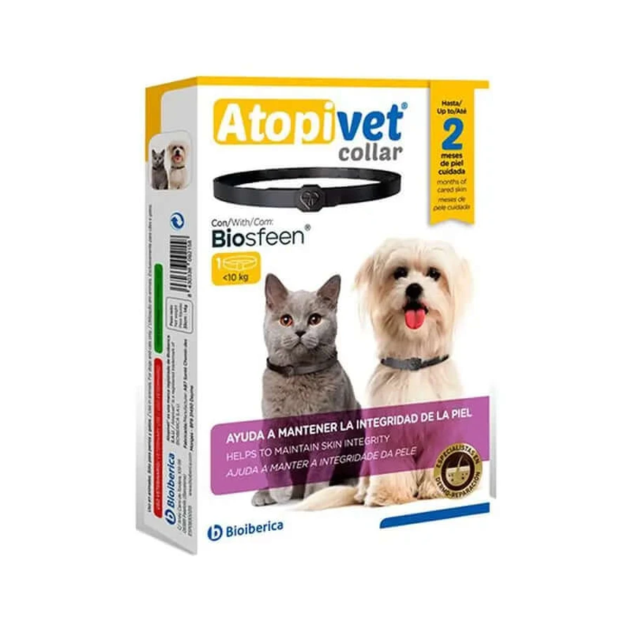 Atopivet halsband 35 cm voor honden en katten tot 10 kg, 1 stuk