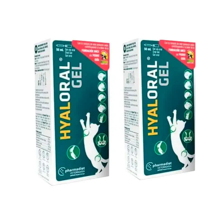 Pharmadiet Hyaloral Gel für Welpen Katzen, Packung 2 x 50 ml