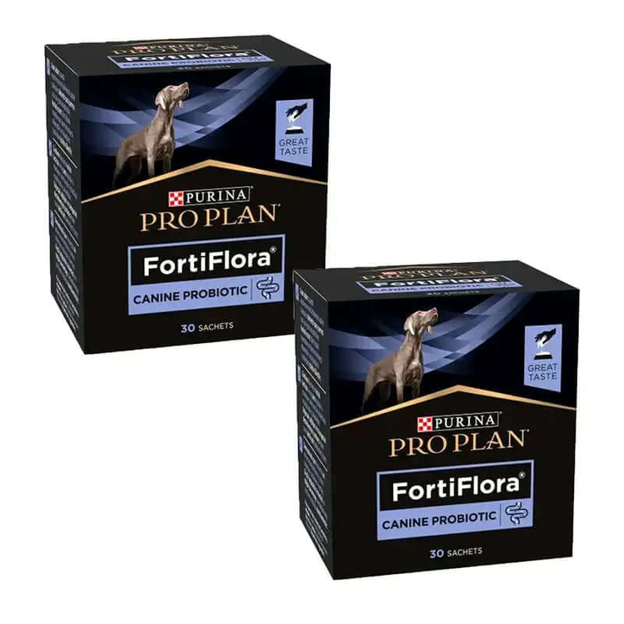 Purina Pro Plan Fortiflora Probiotic für Hunde, Packung 2 x 30x1g